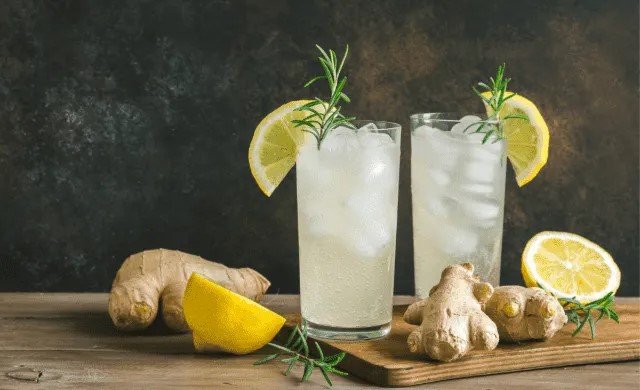 🍋 Limonada de Jengibre y Hierbabuena Picante fresca y funcional