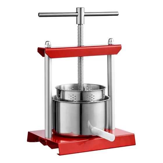 Prensa Manual Vino Fruta 3l Extractor Exprimidor Jugo Imagen - 1/7