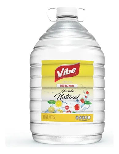 Jarabe Sirope Natural Vibe 5 Litros Endulzante Coctelería Premium