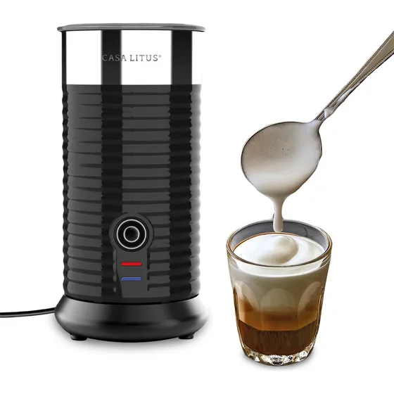 Espumador De Leche Profesional Capuchino Latte Matcha 190ml Color Negro Imagen - 1/8 Espumador De Leche Profesional Capuchino Latte Matcha 190ml Color Negro Imagen - 1/8