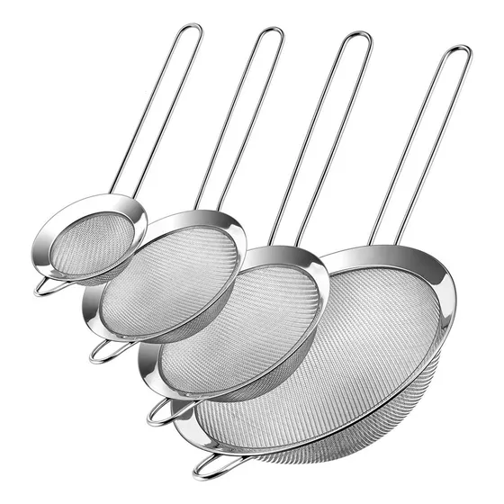 Juego Coladores Cernidores Escurridor Acero Inoxidable 4pcs Imagen - 1/12 Juego Coladores Cernidores Escurridor Acero Inoxidable 4pcs Imagen - 1/12